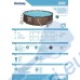 Басейн ратан с филтърна помпа и стълба Bestway 56709 Framed pool Round Brown, 366х100см