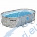 Басейн с конструкция, овал, 427x250x100 см, Bestway 56714 Power Steel Swim Vista Series II, с филтърна помпа, стълба, покривало, дозатор за хлор