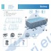 Басейн с мет. конструкция, Bestway 56722 Power Steel, 412x201x122см, с филтър, стълба и диспенсър