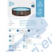 Басейн с мет. конструкция, 488x122см, Bestway 56725 Power Steel, ратан, с филтърна помпа, покривало и диспенсър