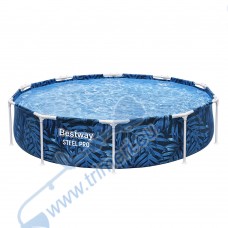 Сглобяем басейн с метална конструкция Bestway 56985 Steel Pro 305х66 см
