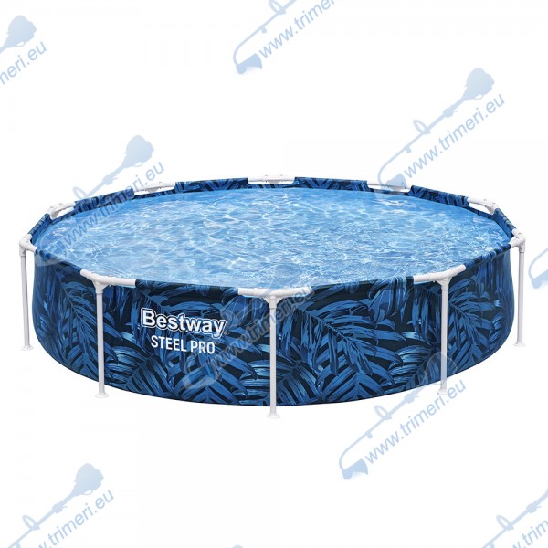Сглобяем басейн с метална конструкция Bestway 56985 Steel Pro 305х66 см