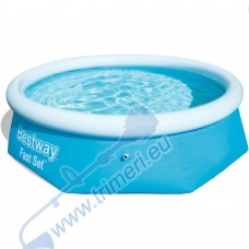 Надуваем басейн 244x66 см, Bestway 57265 Fast Set Pool - 2300 л