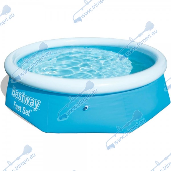 Надуваем басейн 244x66 см, Bestway 57265 Fast Set Pool - 2300 л