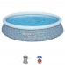 Надуваем басейн 396x84 см, Bestway 57376 Fast Set - с филтърна помпа Надуваем басейн 396x84 см, Bestway 57376 Fast Set - с филтърна помпа