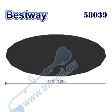 Покривало за басейн с диаметър до 549 см, Bestway 58039 Flowclear, ф555