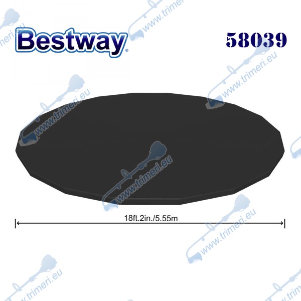 Покривало за басейн с диаметър до 549 см, Bestway 58039 Flowclear, ф555