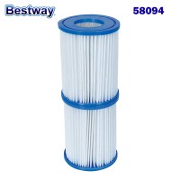 Филтър картушен тип II за филтърна помпа 58383, 2бр в к-т, 10.2x13.6см, Bestway 58094