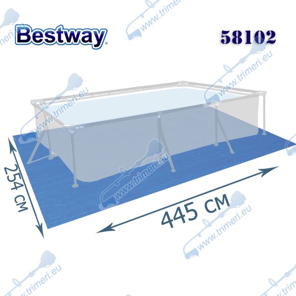 Подложка за басейн до 404 см, Bestway 58102, 445х254см.