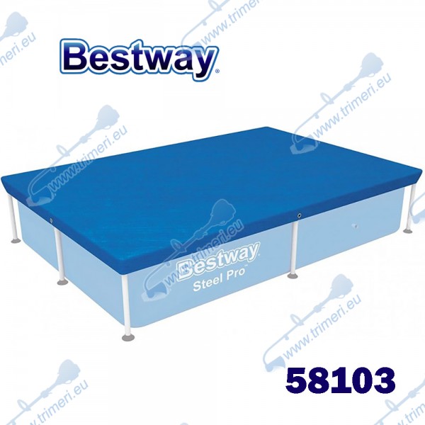 Покривало за правоъгълен басейн с размери 220x150 см, Bestway 58103 Flowclear