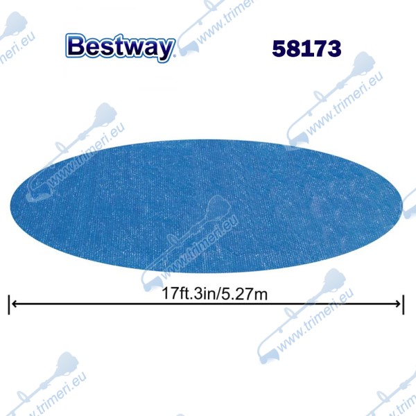 Покривало соларно за кръгли басейни от 520 до 549см, Bestway 58173, ф527