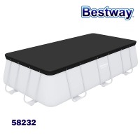 Покривало за правоъгълни басейни до 404 см, Bestway 58232 Pool Cover, 396x165см