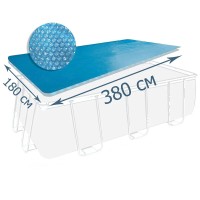 Покривало соларно 380x180см, Bestway 58240 Flowclear, за правоъгълни басейни до 412см