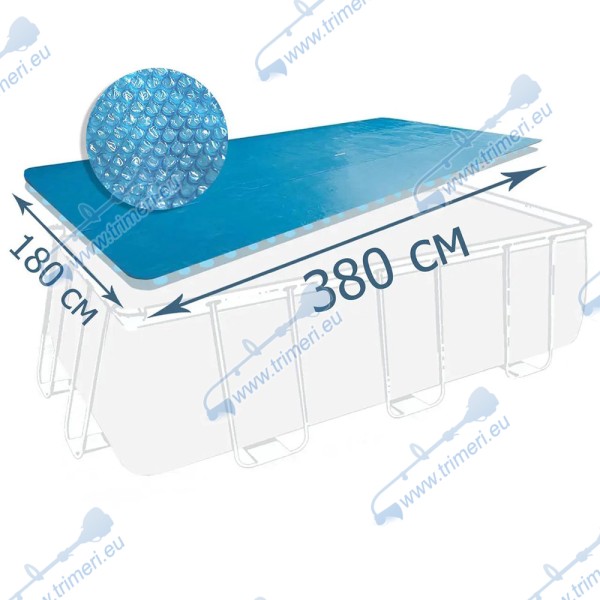 Покривало соларно 380x180см, Bestway 58240 Flowclear, за правоъгълни басейни до 412см