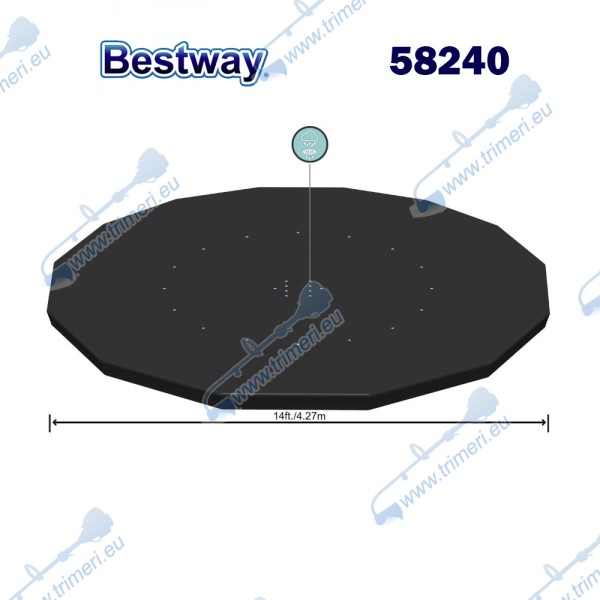 Покривало Bestway 58248 Flowclear, за кръгли басейни до 427 см