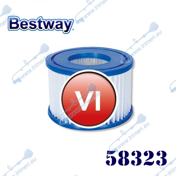 Филтър картушен за филтърна помпа за джакузи, Bestway 58323, тип VI