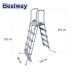 Стълба за басейни с височина до 132 см, Bestway 58332 Flowclear, 191x84x142см