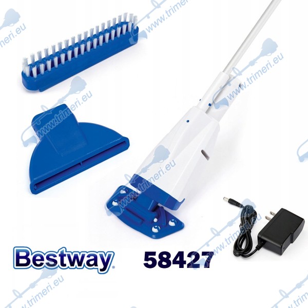 Акумулаторен почистващ комплект за басейни, 7.4V литиева батерия, Bestway 58427 Flowclear Aqua Powercell Vac