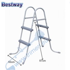 Стълба за басейни с височина 76 и 84 см, Bestway 58430 Flowclear, 87х66см