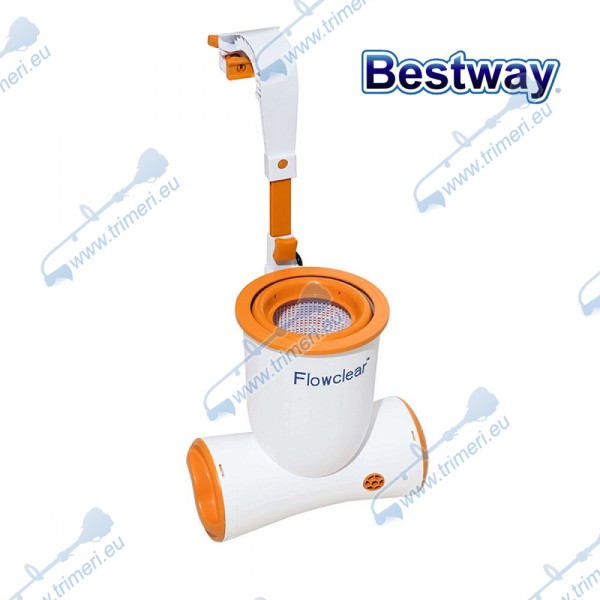 Филтърна помпа тип скимер за басейни, 220V, 2.57 м3/ч, 2574 л/ч, Bestway 58462 Flowclear Skimatic