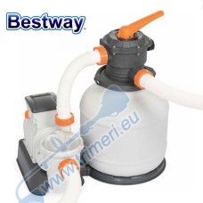 Филтърна пясъчна помпа за басейни, Bestway 58499 Flowclear, 280 W, 7571 л/ч
