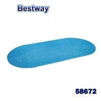 Покривало соларно за овални басейни до 427 см, Bestway 58672 Flowclear, 394x210см