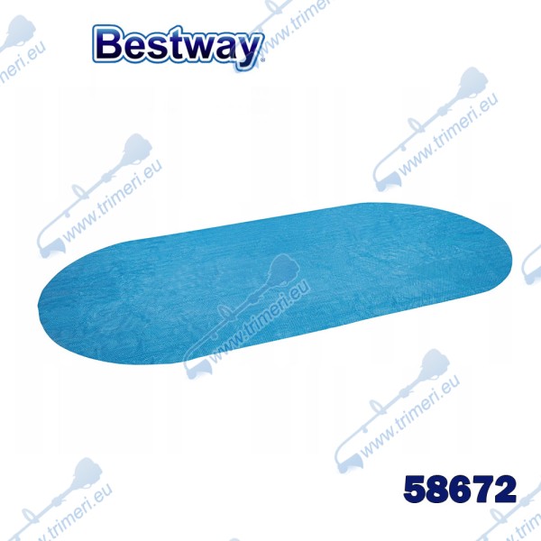 Покривало соларно за овални басейни до 427 см, Bestway 58672 Flowclear, 394x210см