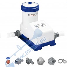 Филтърна помпа за басейн, Bestway 58680 Smart Touch, 125W, 7570 л/ч., s Wi-Fi управление