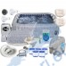 Джакузи надуваемо, 230x71 см, Bestway 6001Q Lay-Z-Spa San Francisco Pro 7, с филтърна система, дозатор, възглавници, покривало, LED светлини