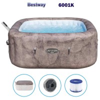 Надуваемо джакузи Bestway 6001K Lay-Z-Spa Rome Smart AirJet 6, 180x71 см