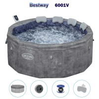 Надуваемо джакузи Bestway 6001V Carrara Smart AirJet 6, 170x65 см