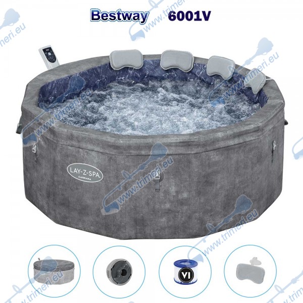 Надуваемо джакузи Bestway 6001V Carrara Smart AirJet 6, 170x65 см