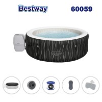 Джакузи надуваемо, 196x66см, Bestway 60059 Hollywood AirJet, Lay-Z-Spa, с филтърна помпа и диспенсър