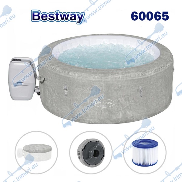 Джакузи надуваемо, 180x66см, Bestway 60065 Zurich AirJet, Lay-Z-Spa, с филтърна помпа и диспенсър