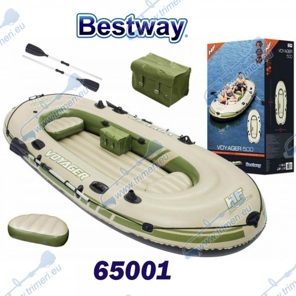 Лодка надуваема 348x141см, Bestway 65001 Hydro Force Voyager 500
