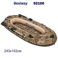 Лодка надуваема 243x102 см, Bestway 92100 Trophy Runner, с 2 гребла