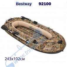 Лодка надуваема 243x102 см, Bestway 92100 Trophy Runner, с 2 гребла