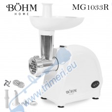 Месомелачка електрическа 300-1340W, с нож и решетки 5 мм, 7 мм, BOHM MG1033R