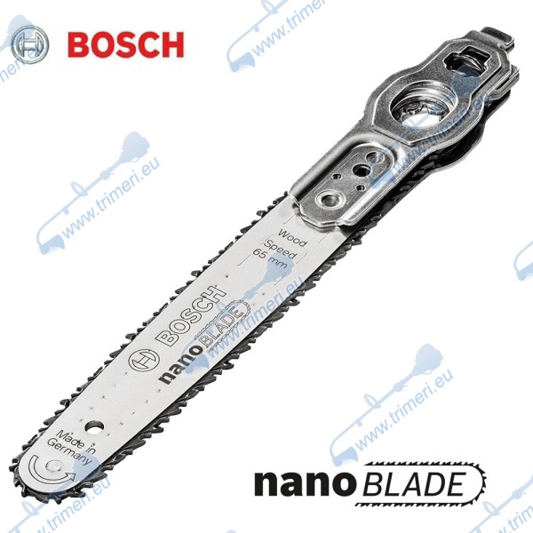 К-т шина с верига за верижен трион Bosch nanoBLADE Wood Speed 65, 6.5 см
