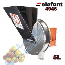 Мелачка електрическа за плодове и зеленчуци 1800W, 5 л, INOX, 400 кг/час, Elefant 4946