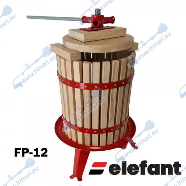 Преса за грозде Elefant FP-12, 12 литра контейнер, метални крака