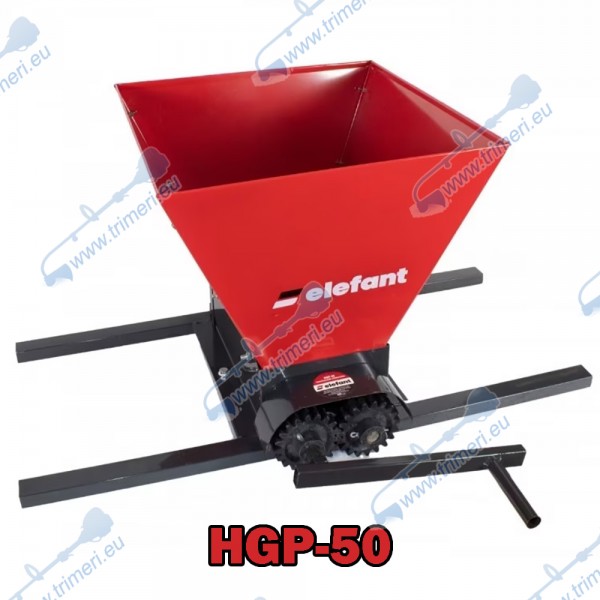 Гроздомелачка Elefant HGP-50, 300-500 кг/час, 35 литра, контейнер, ръчна