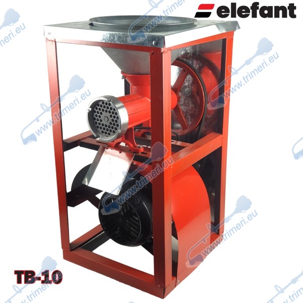 Месомелачка електрическа, чугунена, с INOX тава, Elefant TB-10, 1500W, 150-300 кг/час капацитет