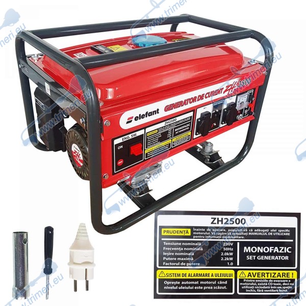 Бензинов генератор / агрегат за ток Elefant ZH2500, монофазен, 2200 W, 4-тактов двигател
