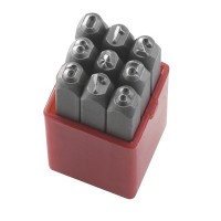 Цифри за ръчно набиване Fervi P012/N08 комплект 9бр., 8мм