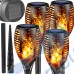 Соларни LED градински лампи, тип факел, Gardlov 23560, 12 светодиоди, 510x70 мм, к-т 4 броя
