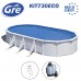 Басейн с твърди стени, овален, 730x375x120 см, бял, GRE KIT730ECO Fidji, с филтърна помпа, стълба, скимер Басейн с твърди стени, овален, 730x375x120 см, бял, GRE KIT730ECO Fidji, с филтърна помпа, стълба, скимер