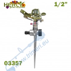 Импулсен поливник / разпръсквач на колче, 1/2", метален, HERLY