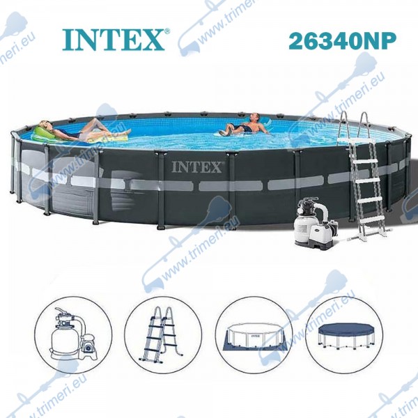 Басейн с метална конструкция 732x132см. INTEX 26340NP Ultra XTR Frame
