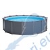 Басейн с твърди страници и конструкция, 478х124см, INTEX 26384NP GRAPHITE GRAY PANELTM, с филтърна помпа, стълба, покривало